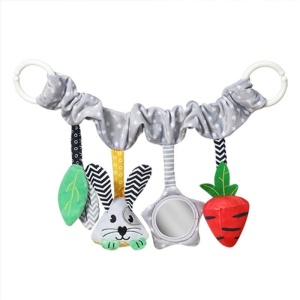 BabyOno Бебешка играчка за количка, Зайче