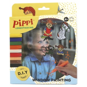 Комплект стикери за прозорци Пипи Дългото Чорапче - Pippi