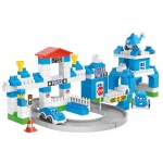 Конструктор Полицейски участък с колички, Technok Toys 1