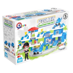 Конструктор Полицейски участък с колички, Technok Toys