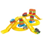 Конструктор с писта, 4 колички и пътни знаци 1