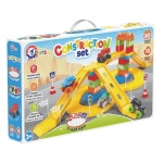 Конструктор с писта, 4 колички и пътни знаци