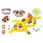 Конструктор с писта, 4 колички и пътни знаци 3