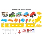 Конструктор с писта, 4 колички и пътни знаци 4