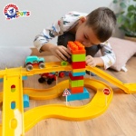 Конструктор с писта, 4 колички и пътни знаци 6