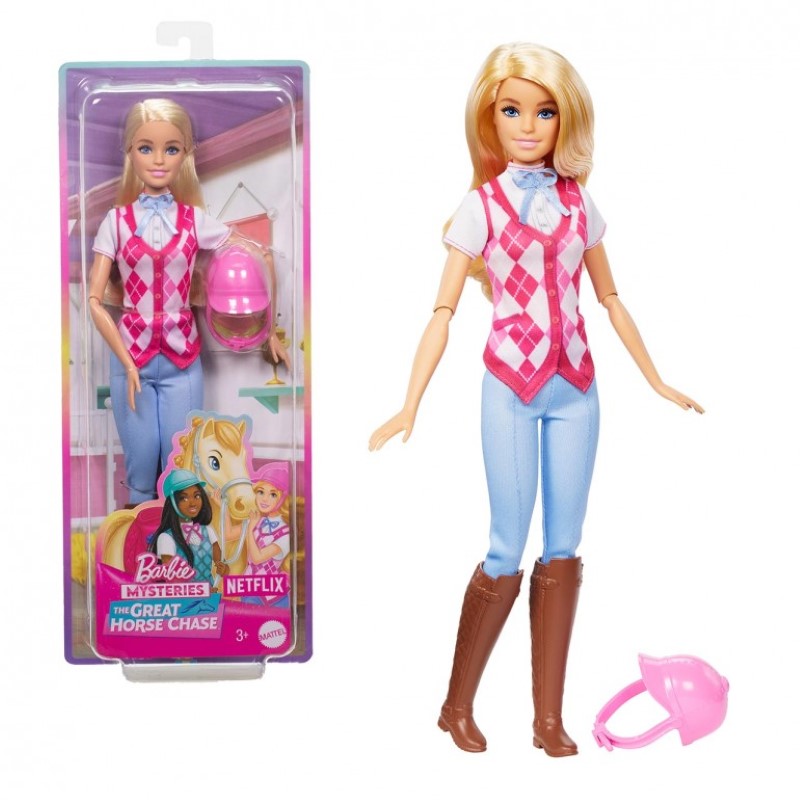 kukla-barbi-ezdach-barbie-hxj38-1 Кукла Barbie Професионален ездач, Малибу