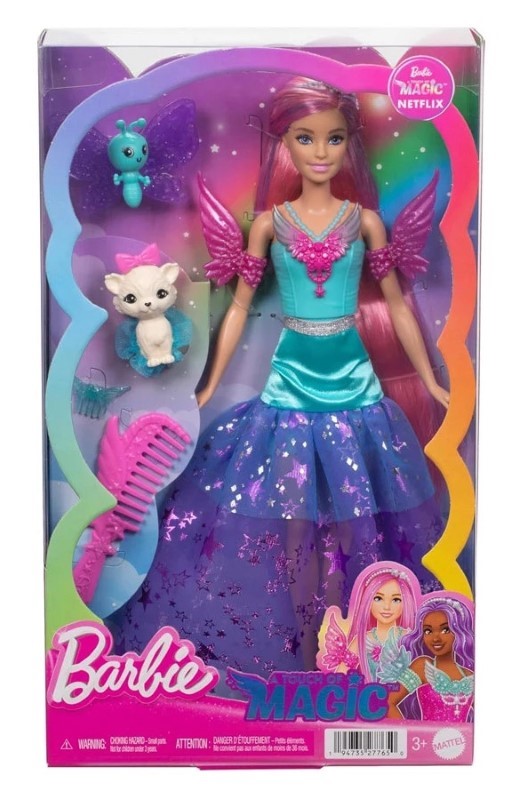kukla-barbi-lunna-printsesa-barbie-jcw48-1 Кукла Barbie, Магическа принцеса - Малибу