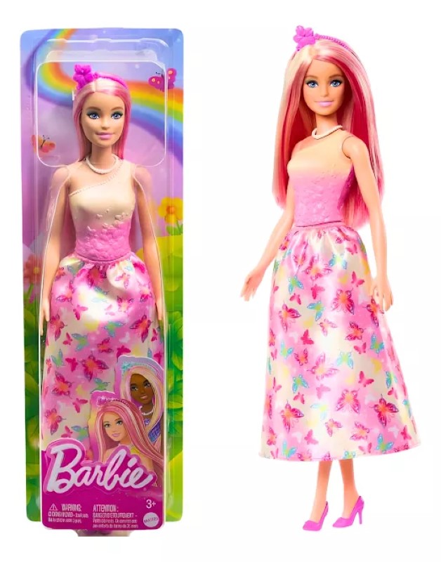 kukla-barbi-printsesa-s-rozova-kosa-barbie-hrr08-1 Кукла Barbie, Принцеса с розова коса
