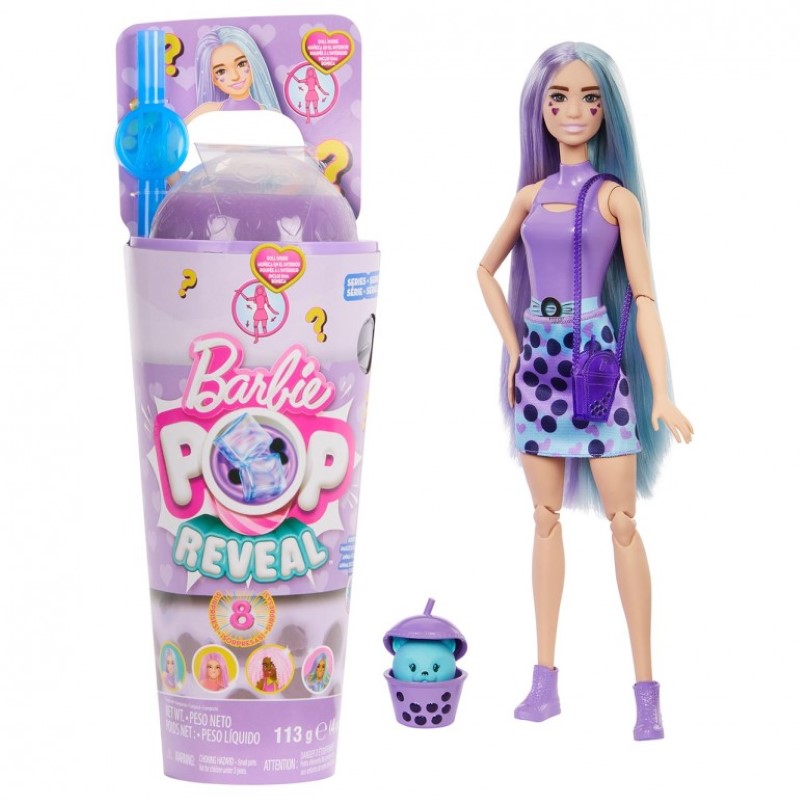 kukla-barbi-s-8-iznenadi-barbie-htj19-1 Кукла Barbie, Модна кукла с 8 изненади