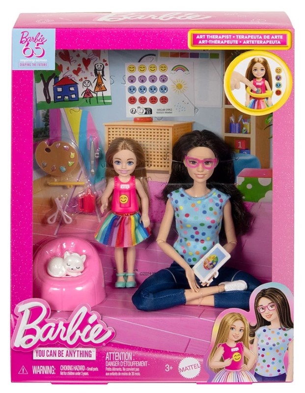 kukla-barbi-za-art-terapiya-barbie-hrg48-1 Кукла Barbie, Комплект арт терапия с кукла Челси