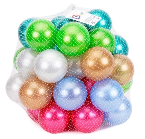 meki-topki-za-igra-60-broya-technok-toys-638935 Комплект от цветни топки за игра, 60 броя
