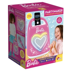 Lisciani Преносима Bluetooth тонколона с микрофон, Barbie Party Maker