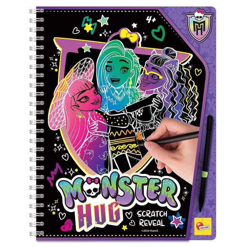 skechbuk-knizhka-za-otsvetyavane-monster-high-lisciani-12709 Lisciani Скречбук книжка за оцветяване, Monster High