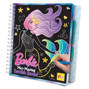 Lisciani Скречбук книжка за оцветяване, Barbie Fantasy