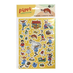 Цветни стикери Пипи Дългото Чорапче, 70 бр - Pippi