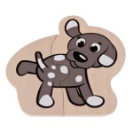 Дървени пъзели с животни, 16 части, Eichhorn 6