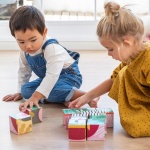 Детски пъзел с кубчета, Животни, 9 части - Goula 4