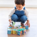 Детски пъзел с кубчета, Животни, 9 части - Goula 5