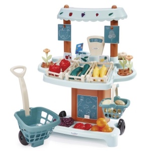 Детски пазарен щанд с количка и аксесоари, Ecoiffier