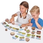 Eichhorn Игра с дървени фигури за нанизване, Ферма 1