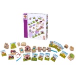 Eichhorn Игра с дървени фигури за нанизване, Ферма 5