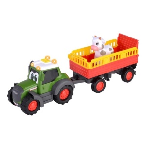 Фермерски трактор с ремарке и крава, Simba ABC