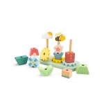 Дървена играчка за нанизване, Цветна градина - New Classic Toys 3