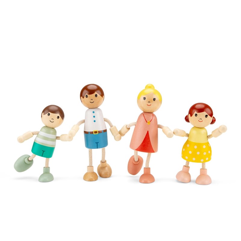 darveni-mini-kukli-semejstvo-11-sm-new-classic-toys-10740-1 Дървени мини кукли, семейство, 11 см - New Classic Toys