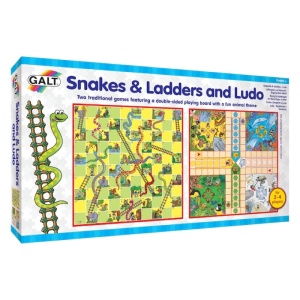Galt Детска игра 2 в 1, Змии и стълби и Не се сърди човече