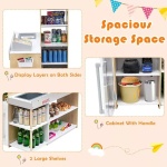 Детски дървен магазин с пазарска количка, Costway 4