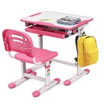 Детски чин със стол, розов, Costway 1