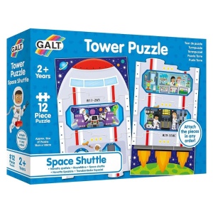Galt Детски пъзел/кула, Космическа совалка, 12 части