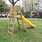 Дървена пързалка с катерушка, Ginger Home 6