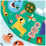 Кръгъл пъзел, Открий скритите картинки, 25 части 5