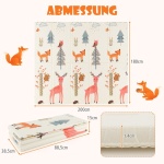 Сгъваема бебешка постелка за игра, Costway 2