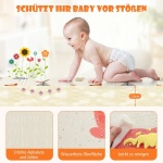 Сгъваема бебешка постелка за игра, Costway 5