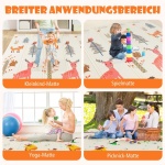 Сгъваема бебешка постелка за игра, Costway 6