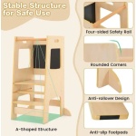 Обучителна монтесори кула, 2 в 1, Costway 3