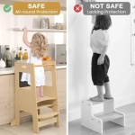 Обучителна монтесори кула, 2 в 1, Costway 4