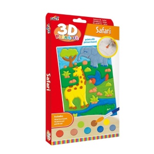 Galt Творчески комплект за рисуване на 3D картини, Сафари