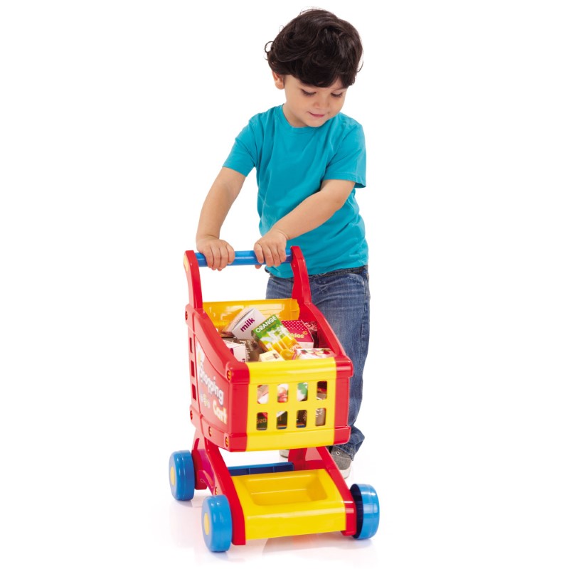 detska-pazarska-kolichka-chervena-dolu-toys-70586-3 Dolu Toys Детска пазарска количка, червена - Image 1