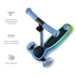 Детска тротинетка с LED светлини KinderKraft Raket, синя 4