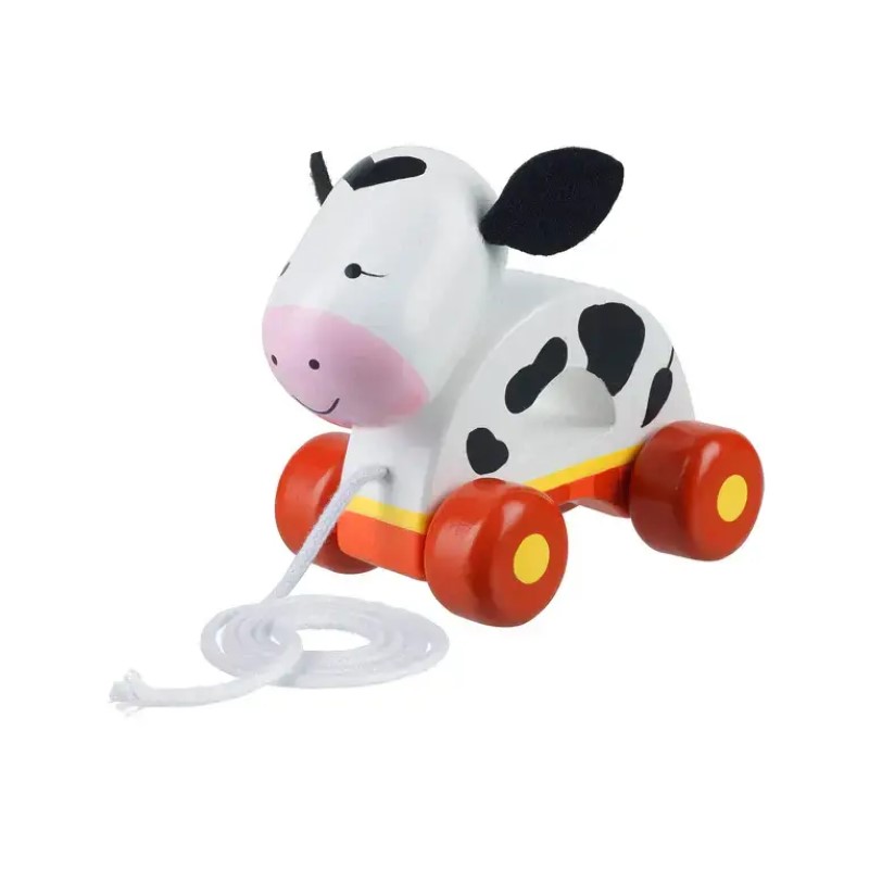 darvena-igrachka-kravichka-s-vazhentse-orange-tree-toys-ott09155-1 Дървена играчка Кравичка с въженце, Orange Tree Toys
