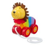 Дървена играчка Лъв с въженце, Orange Tree Toys