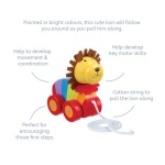 Дървена играчка Лъв с въженце, Orange Tree Toys 1