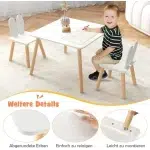 Детска дървена маса с 2 столчета, Bunny, Ginger Home 5