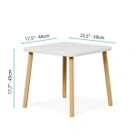 Детска дървена маса с 2 столчета, Bunny, Ginger Home 8