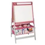 Дървена двустранна дъска със статив за рисуване, Super Girl 2