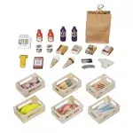 Детски дървен магазин за игра 2 в 1, Ginger Home 5