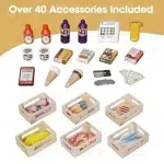 Детски дървен магазин за игра 2 в 1, Ginger Home 6